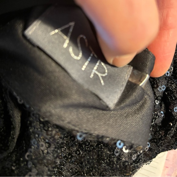 ASTR from Nordstrom Black Sequin Cocktail Party Dress L - Picture 9 of 11